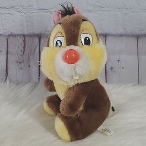 Vintage 90s Disney Disneyland California Chipmunk Chip Plush Stuffed Animal Toy